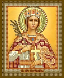 Вышивка иконы Святая Екатерина